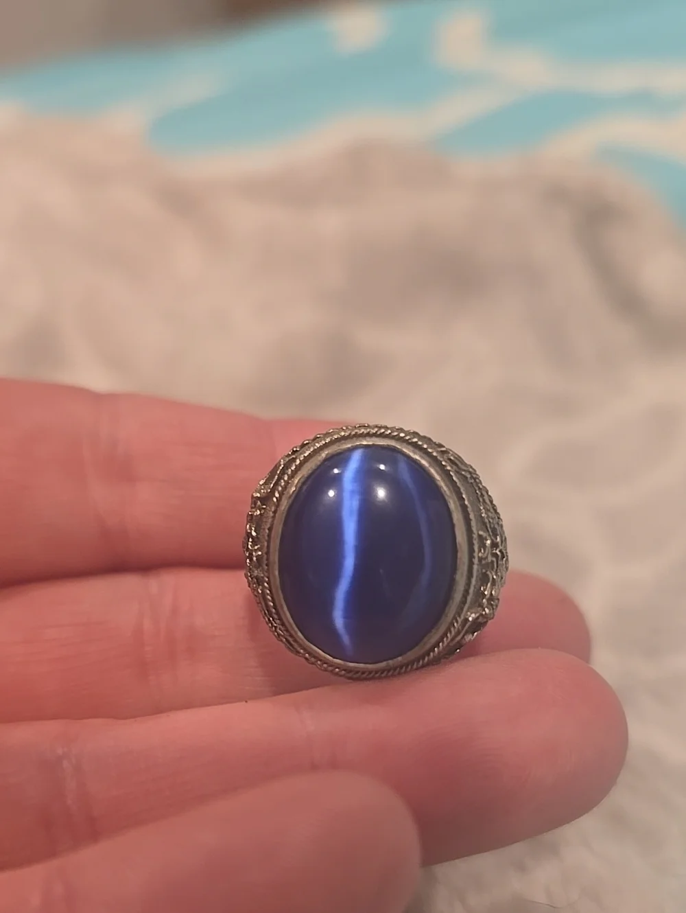 Vintage Mens Tibetan Silver Ring